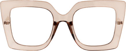 Adrienne - Square Brown Eyeglasses