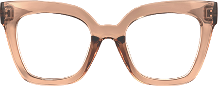 Naila - Square Tawny Eyeglasses