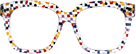 Martha - Square Colorful/Point Eyeglasses