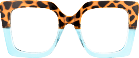 Adrienne - Square Animal Print Eyeglasses