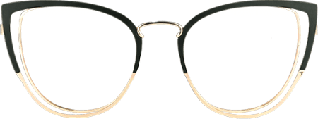 Harvey Cateye Dark-Green Glasses | Zeelool Glasses