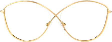 Iliana - Butterfly Gold Eyeglasses