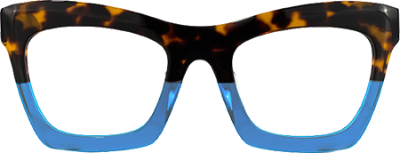 Sienna - Rectangle Blue Eyeglasses