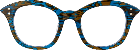 Chacha - Cat Eye Blue Eyeglasses