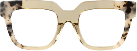 Yolanda - Square Champagne Eyeglasses