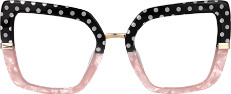 Shavan - Square Black/Pink Eyeglasses