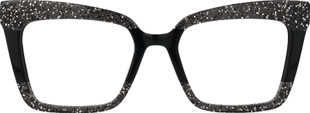 Galarza - Rectangle Black Sunglasses