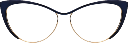 Annabelle - Cat Eye Blue Eyeglasses