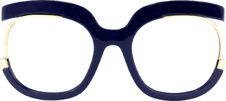 Fredia - Square Dark/Blue Eyeglasses