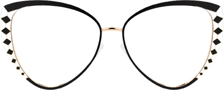 Tristan - Geometric Black Eyeglasses