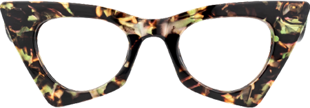 Tiny - Cat Eye Floral Eyeglasses