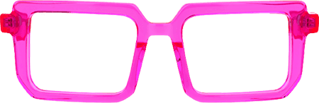 Cassiel - Rectangle Pink Eyeglasses