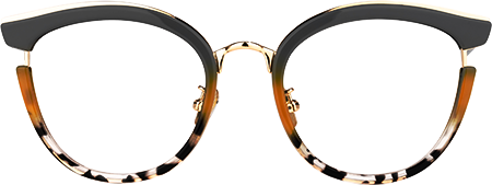 Retro -  Round Grey Eyeglasses