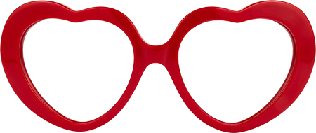 Dorismar - Geometric Red Eyeglasses