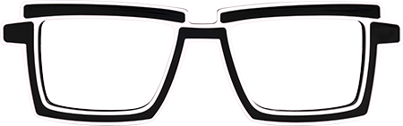 Joselyn - Rectangle Black Eyeglasses