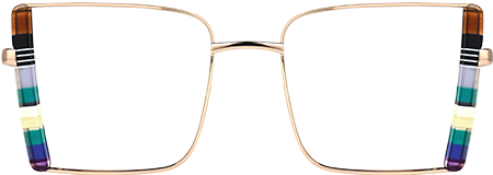 Denzel - Square Multicolor Eyeglasses