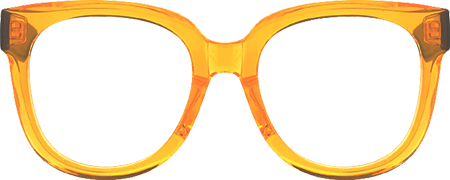 Vernetta - Square Orange Eyeglasses