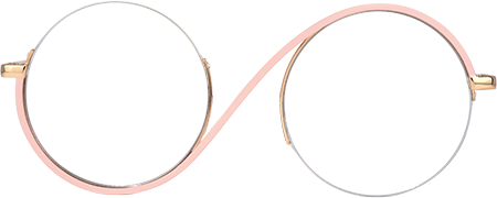 Manley - Round Pink Eyeglasses