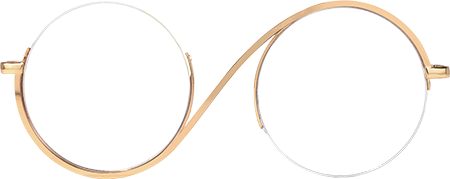 Manley - Round Gold Eyeglasses