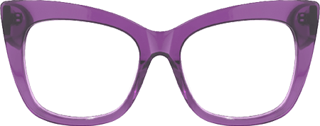 Escobar - Square Purple Eyeglasses