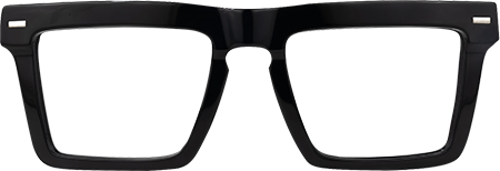 Kenty - Rectangle Black Eyeglasses