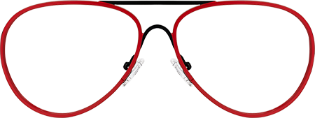 Novoa - Aviator Red Eyeglasses