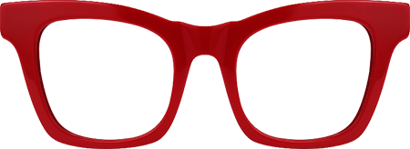 Stevens - Rectangle Red Eyeglasses