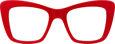Dewanna - Rectangle Red Eyeglasses