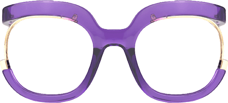 Fredia - Square Purple Eyeglasses