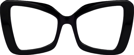 Mandi - Butterfly Black Eyeglasses