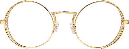 Rojas - Round Gold Eyeglasses