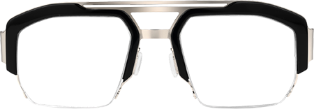 Curtis Aviator Black Glasses | Zeelool Glasses