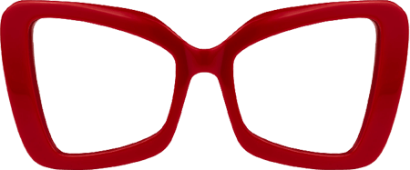 Mandi - Butterfly Red Eyeglasses