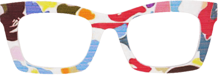 Lourido - Rectangle Multicolor Eyeglasses