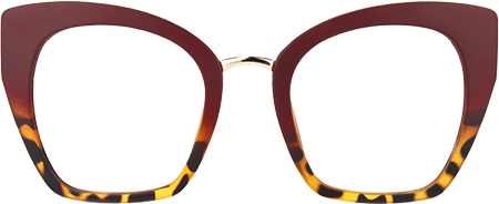 Hoda - Cat Eye Wine/Red Eyeglasses