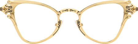 Chuchin - Cat Eye Gold Eyeglasses