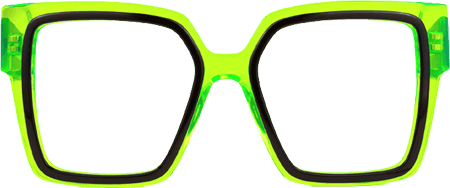 Huffman - Square Green Eyeglasses