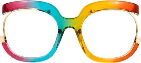Eduarda - Square Multicolor Eyeglasses