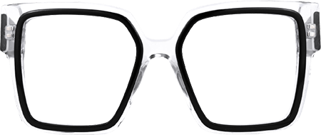 Huffman - Square Black/Crystal Eyeglasses