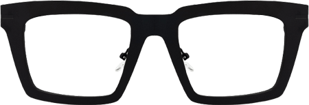 Arnal - Rectangle Black Eyeglasses