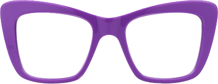 Dewanna - Rectangle Purple Eyeglasses