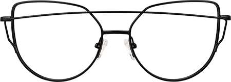 Selina - Aviator Black Eyeglasses