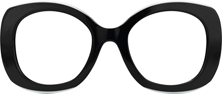 Athina - Round Black Sunglasses