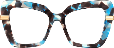 Nadda - Square Blue/Tortoise Eyeglasses