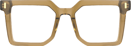 Nadie - Square Brown Eyeglasses