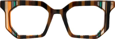 Abetzi - Rectangle Brown Sunglasses
