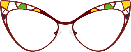 Idaliz - Cat Eye Red Eyeglasses