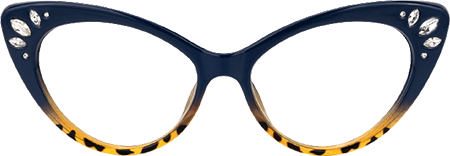Achaia - Cat Eye Blue/Tortoise Eyeglasses