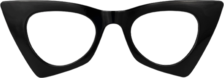 Tiny - Cat Eye Black Eyeglasses