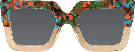 Brandon Square Beige Sunglasses | Zeelool Glasses